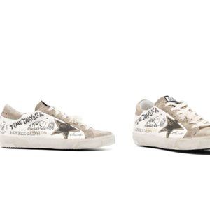 Golden Goose Super-Star Sneakers White Graffiti Size 38/US8